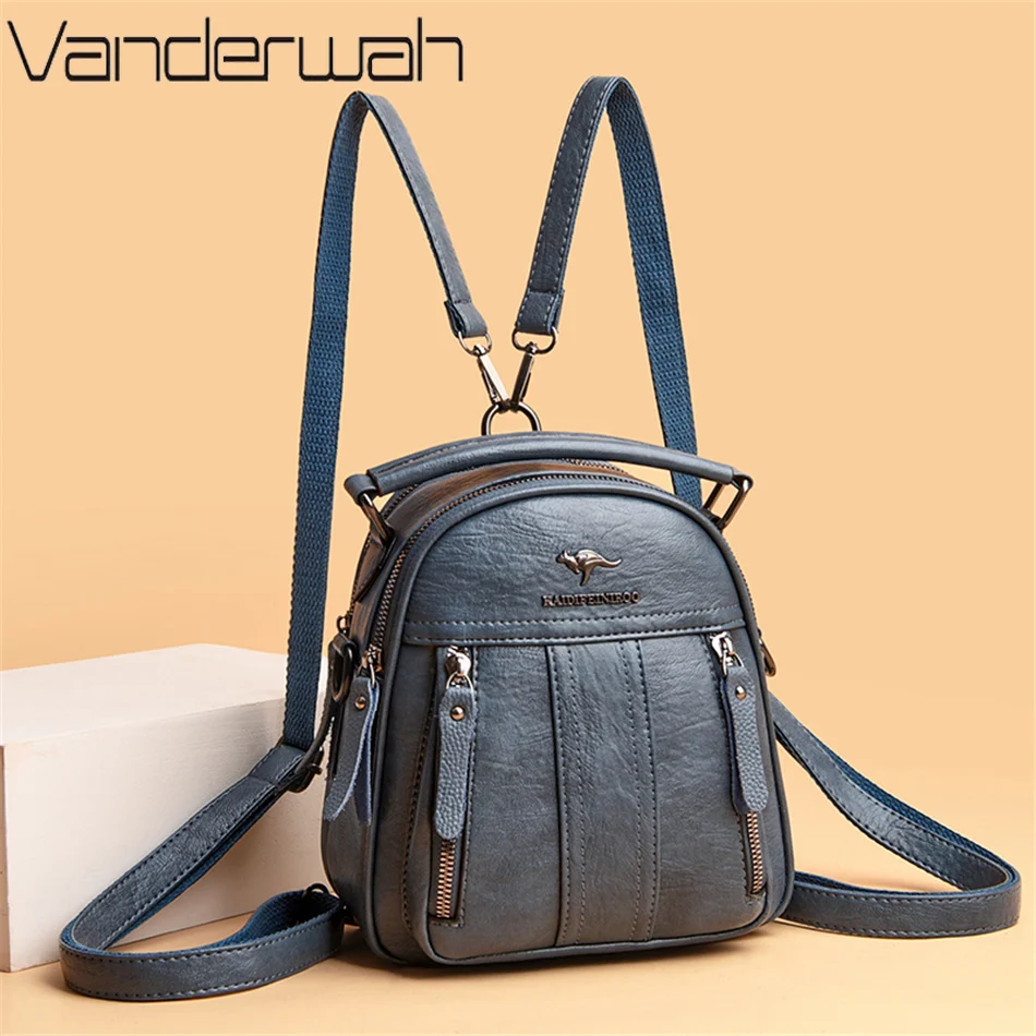 4 In 1 Leather Backpacks Multi – Leather Backpack Vintage Bewertung und Preis