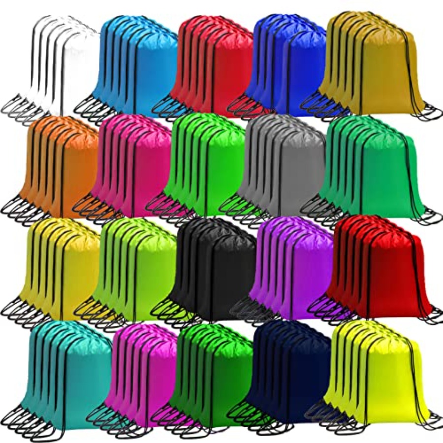 100 Pack Drawstring Bags Bulk, – Drawstring Gym Bag Bewertung und Preis