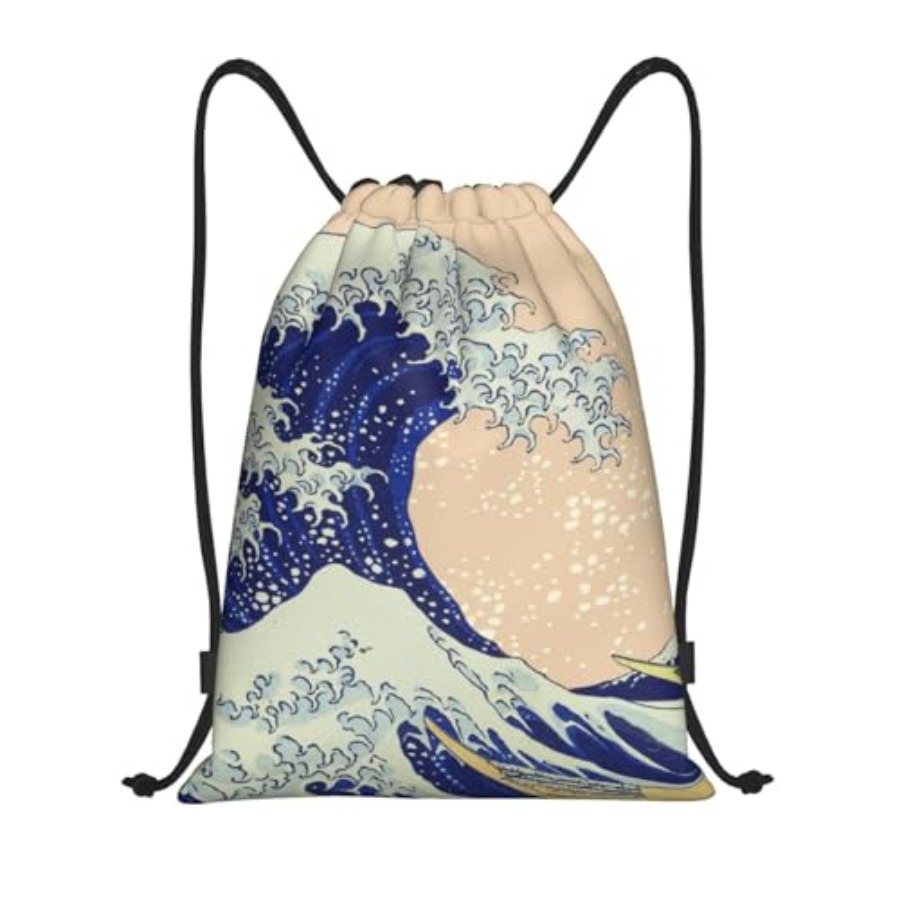 Japanese Kanagawa Ocean Great  – Drawstring Gym Bag Bewertung und Preis
