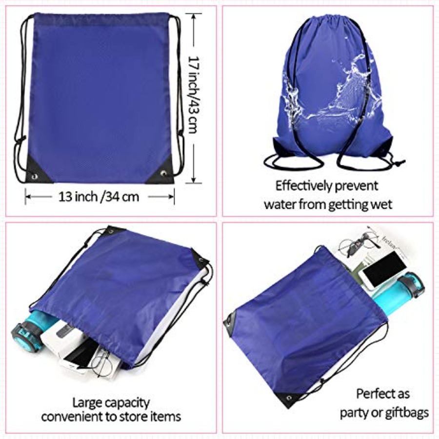 60 Pieces Drawstring Backpack  – Drawstring Gym Bag Bewertung und Preis