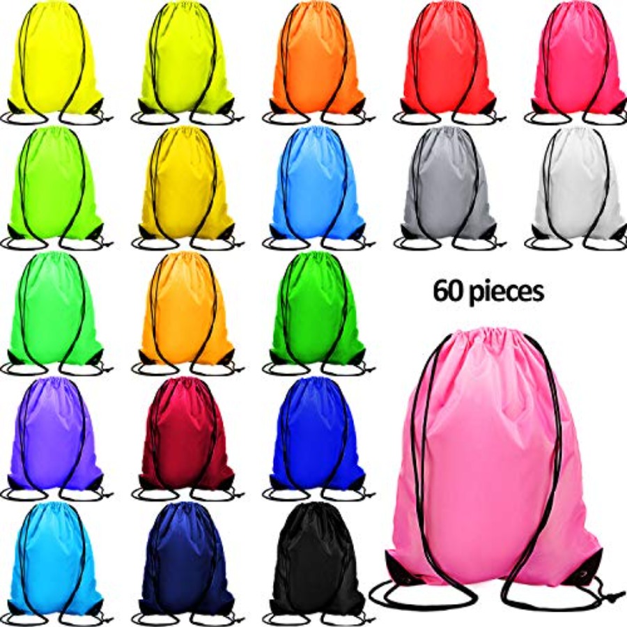 60 Pieces Drawstring Backpack  – Drawstring Gym Bag Bewertung und Preis