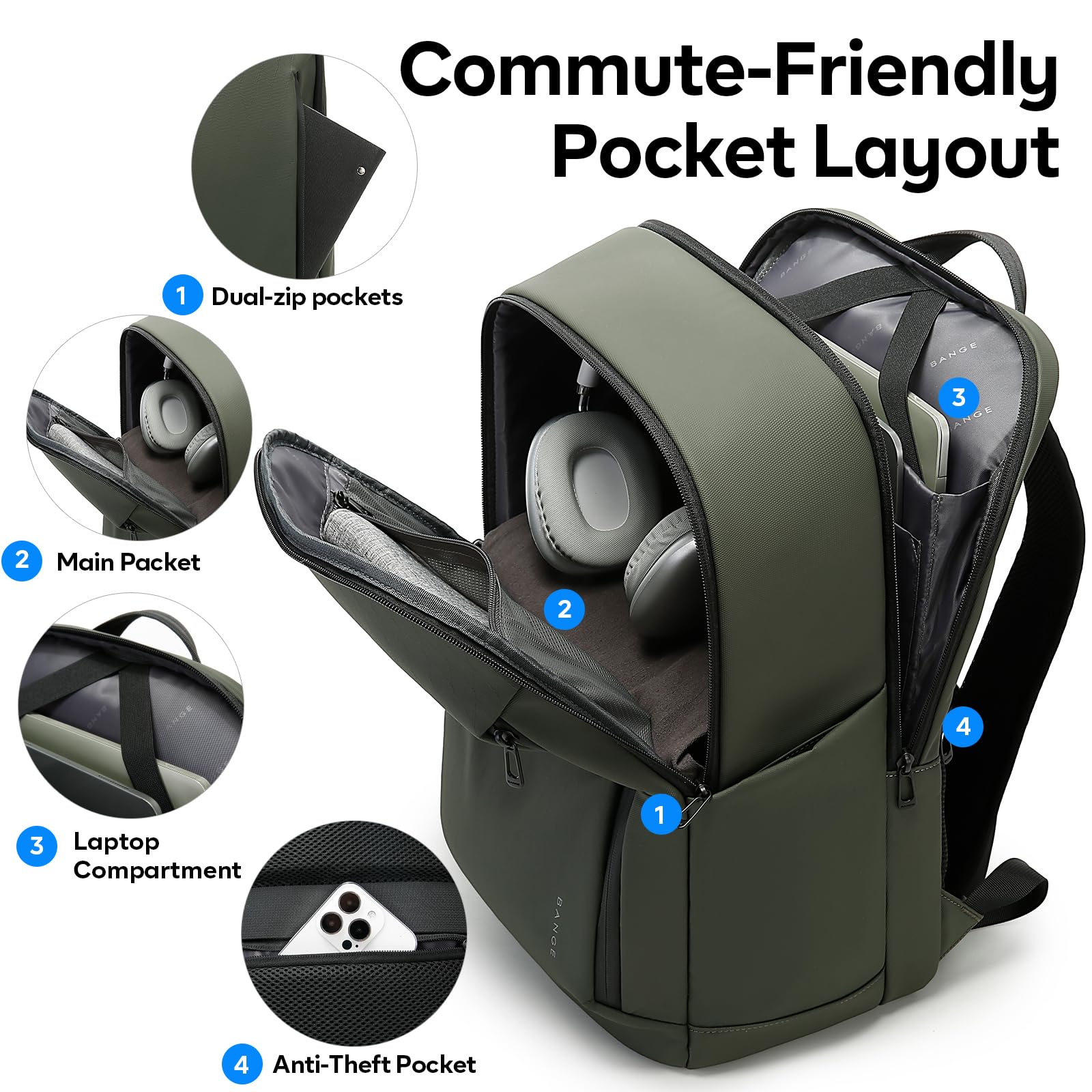 BANGE Fashion Simple Design Wo – Travel Backpack Anti Theft Bewertung und Preis