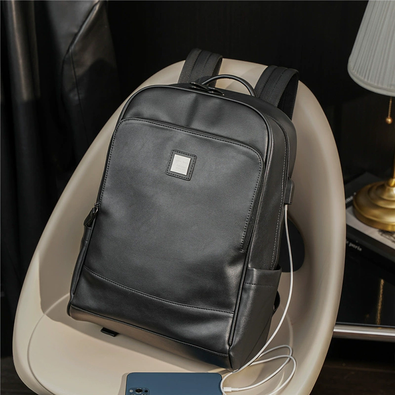 Man's PU Leather Backpack Exec – Leather Backpack Vintage Bewertung und Preis