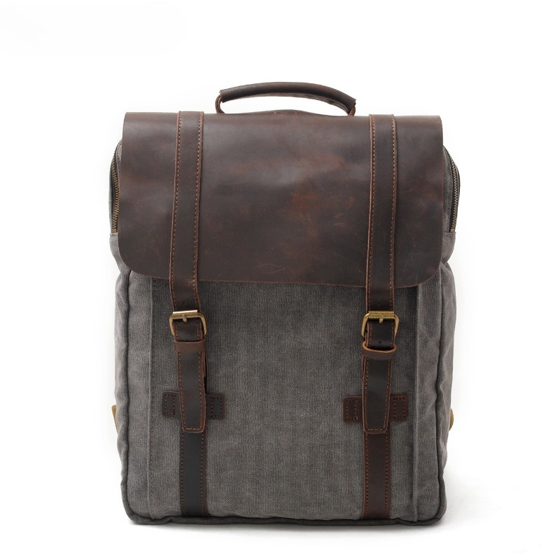 Military Canvas Leather Backpa – Rucksack Military Style Bewertung und Preis