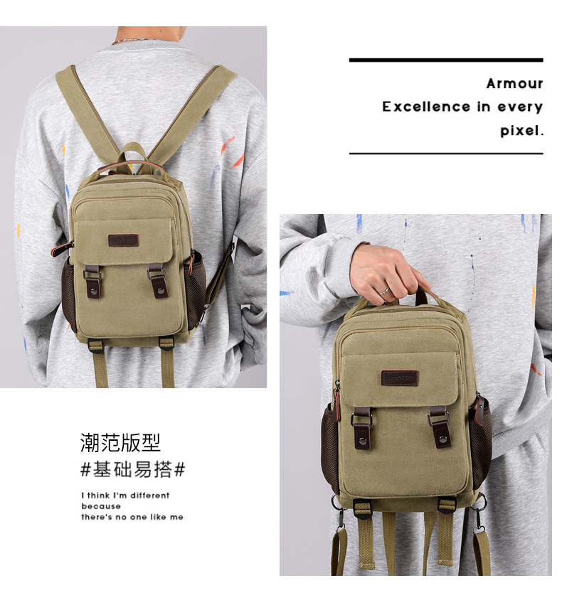 New Canvas Chest Bag Men Large – Canvas Backpack Casual Bewertung und Preis