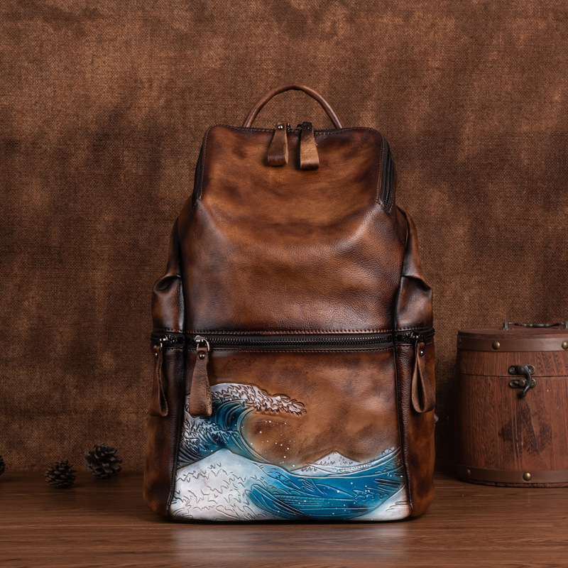 Genuine Real Soft Leather Wome – Leather Backpack Vintage Bewertung und Preis