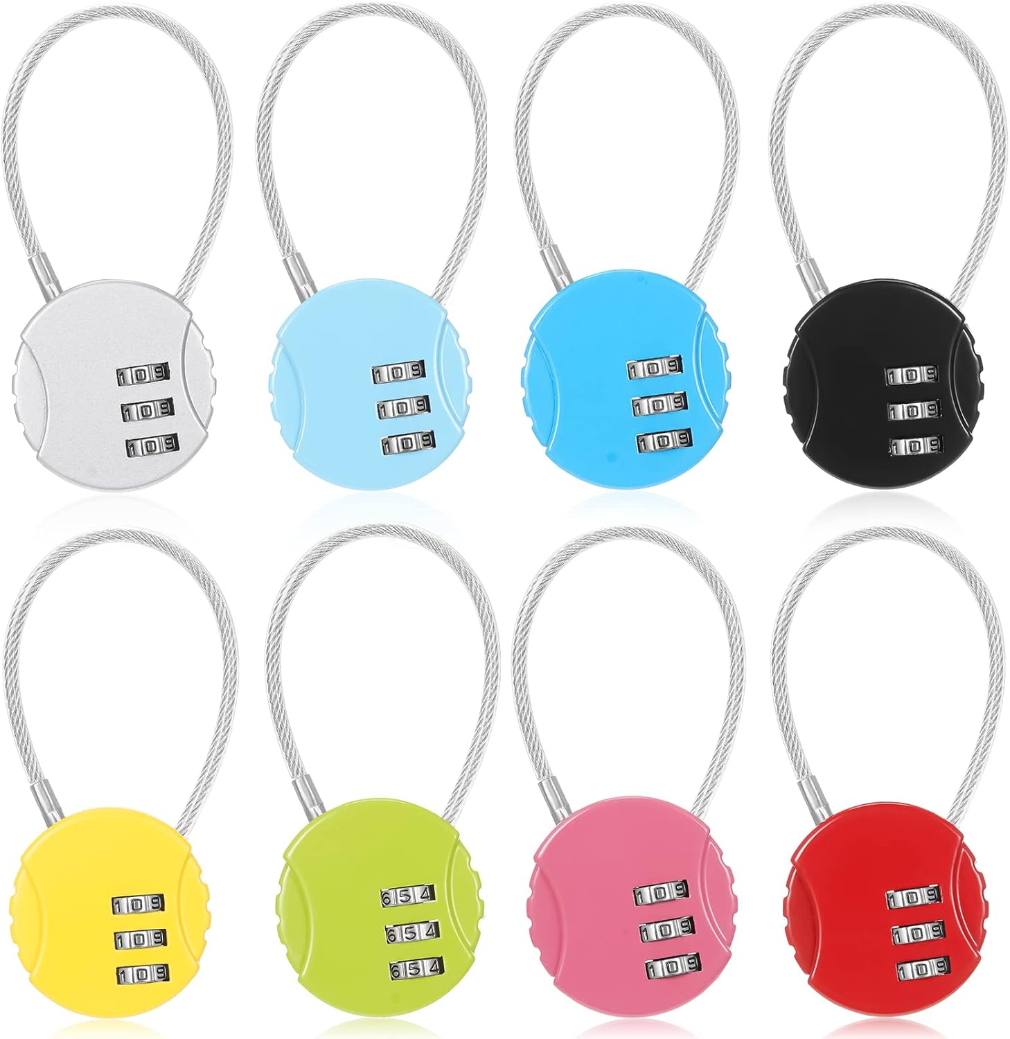 8 Pack Combination Wire Lock 3 – Backpack Lock Combo Bewertung und Preis