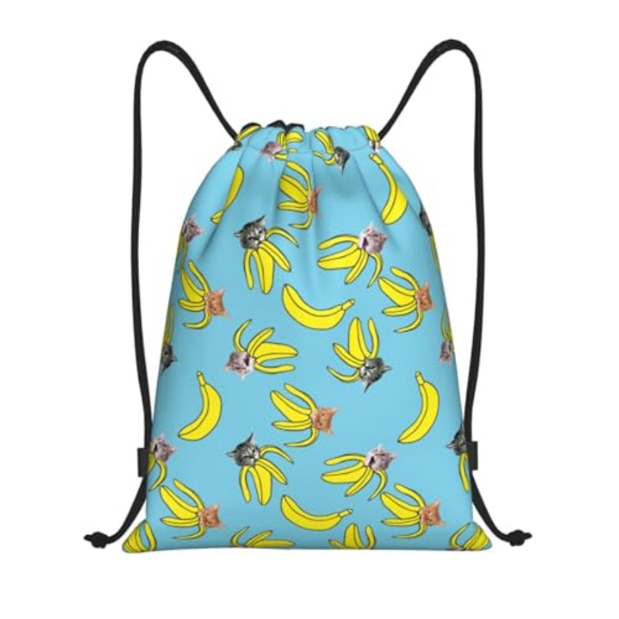 Funny Cat Banana Bananas Draws – Drawstring Gym Bag Bewertung und Preis