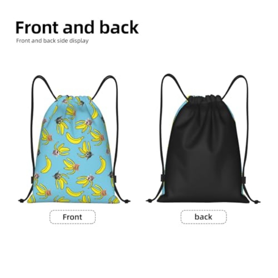 Funny Cat Banana Bananas Draws – Drawstring Gym Bag Bewertung und Preis